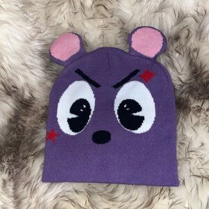 Purple Beanie and Black beanie Y2K